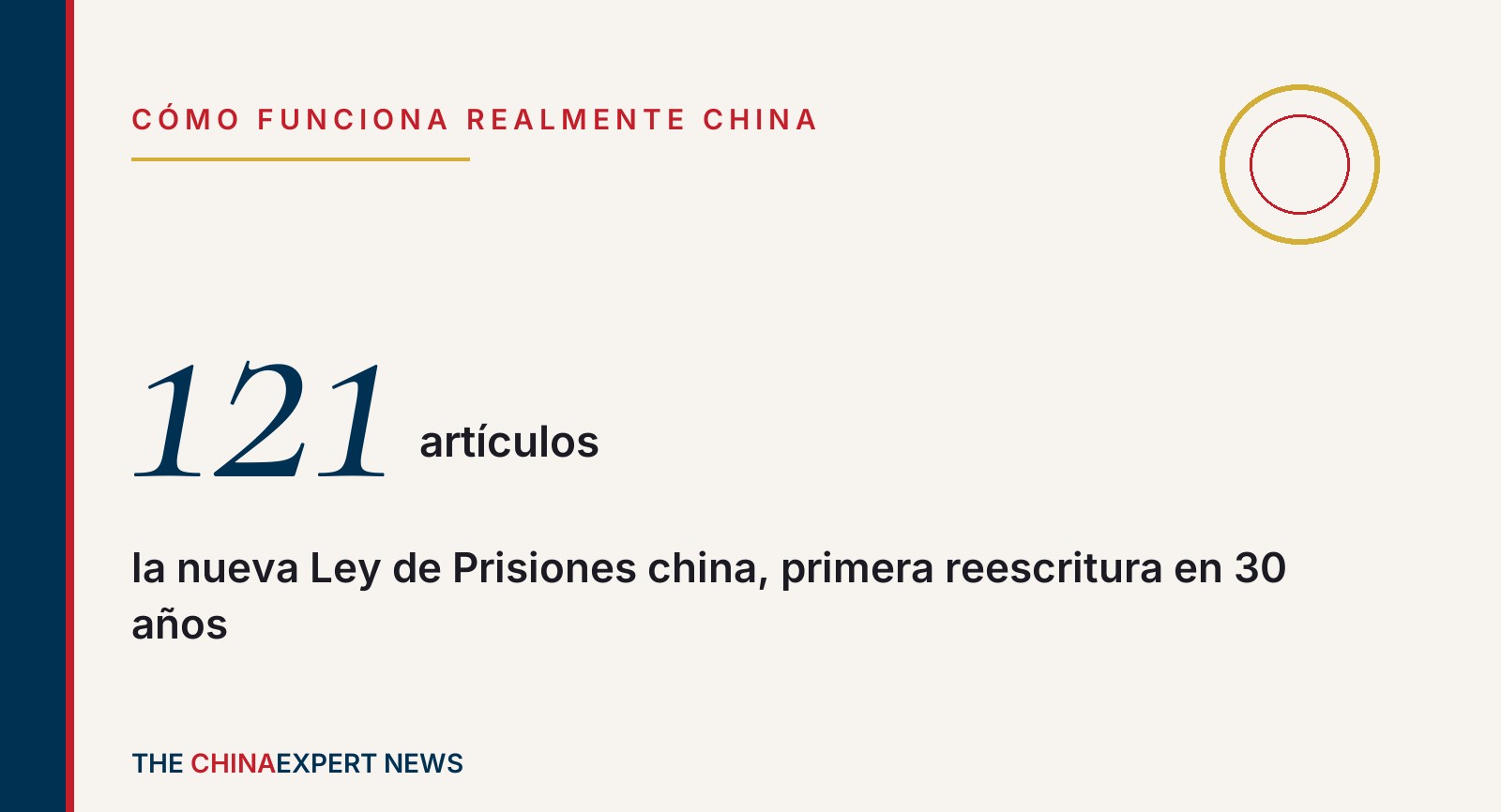 Imagen referencial · China reescribe su Ley de Prisiones por primera vez en 30 años: de 78 a 121 artículos